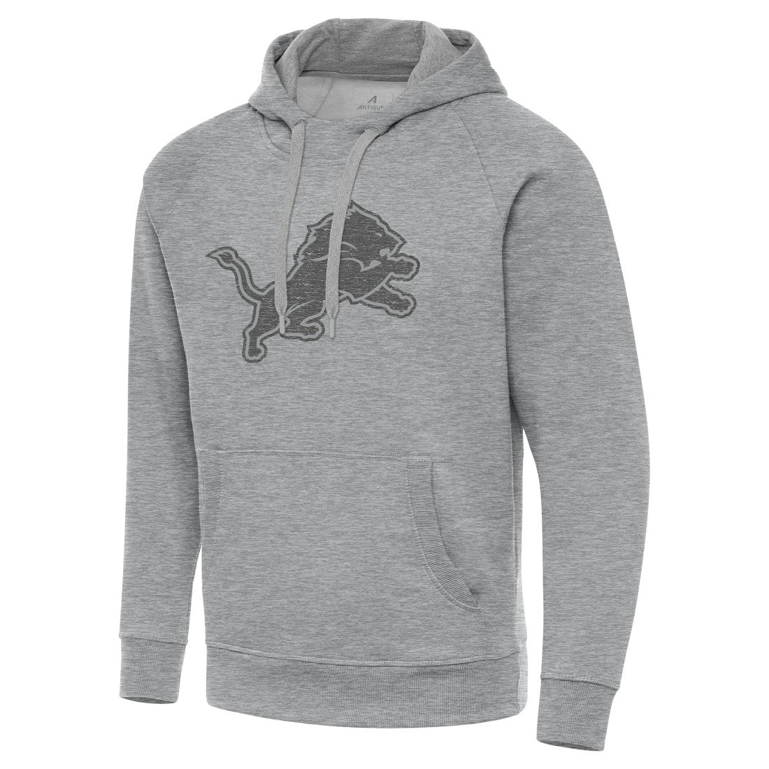 Detroit Lions Antigua Victory Hoodie - Heather Gray Hoodies