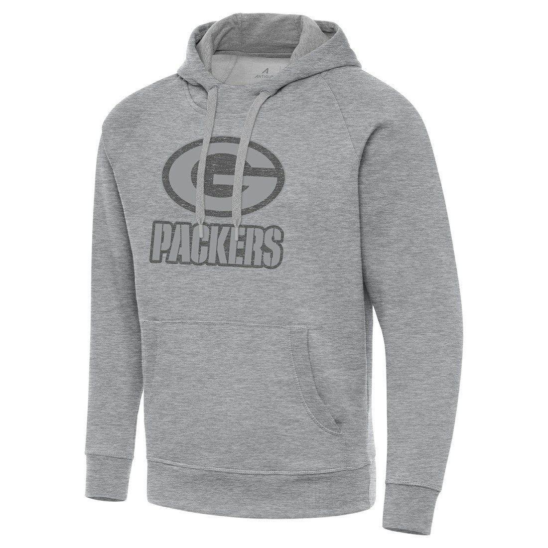 Green Bay Packers Antigua Victory Hoodie - Heather Gray Hoodies