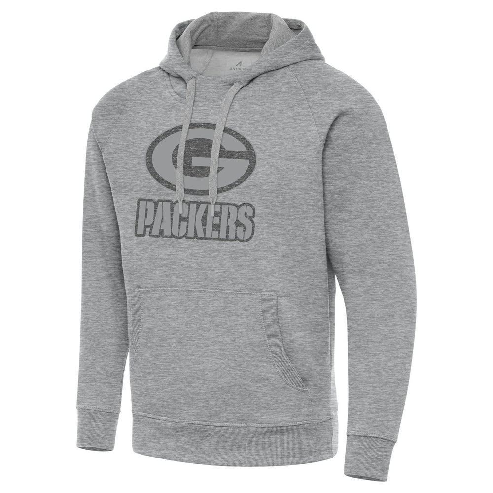 Green Bay Packers Antigua Victory Hoodie - Heather Gray Hoodies