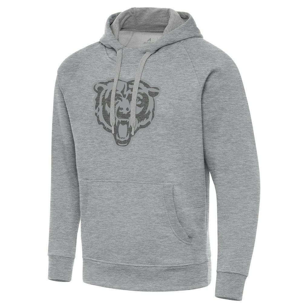 Chicago Bears Antigua Victory Hoodie - Heather Gray Hoodies