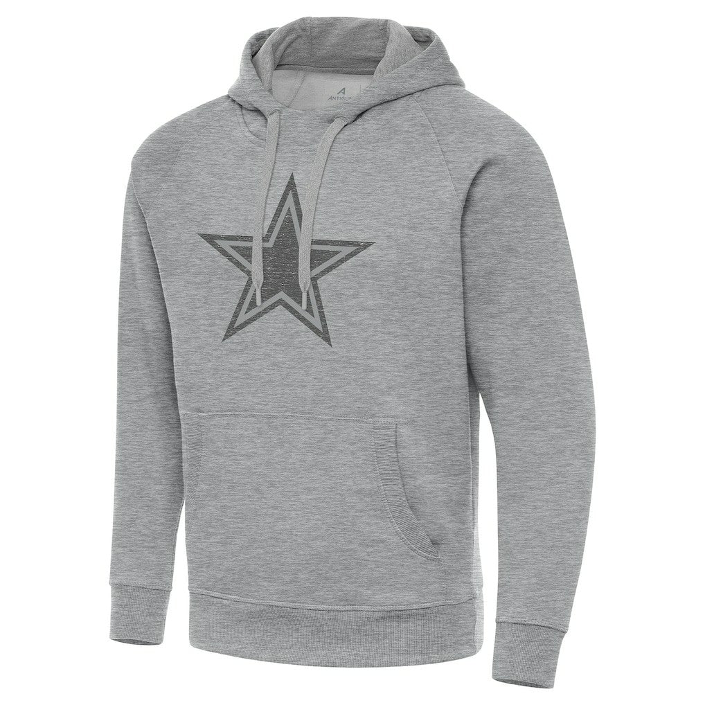 Dallas Cowboys Antigua Victory Hoodie - Heather Gray Hoodies