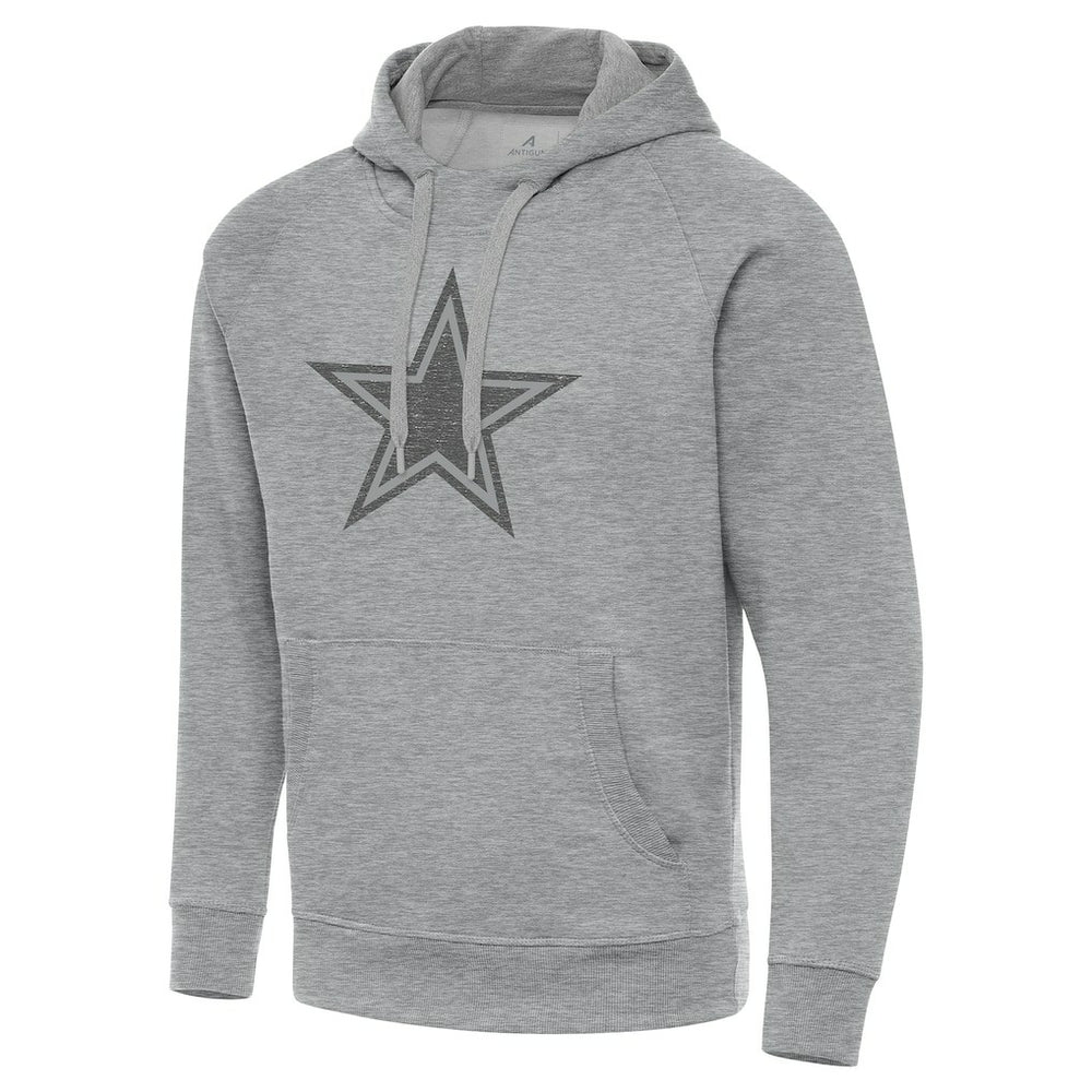 Dallas Cowboys Antigua Victory Hoodie - Heather Gray Hoodies