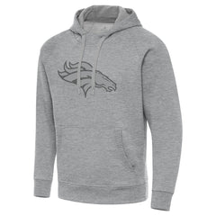 Denver Broncos Antigua Victory Hoodie - Heather Gray Hoodies