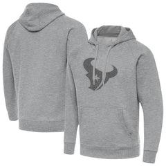 Houston Texans Antigua Victory Hoodie - Heather Gray Hoodies