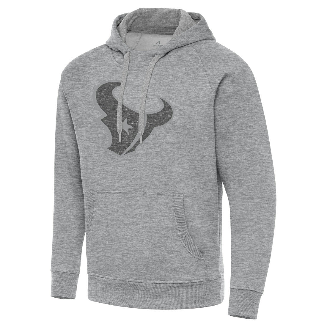 Houston Texans Antigua Victory Hoodie - Heather Gray Hoodies