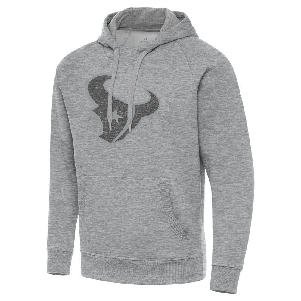 Houston Texans Antigua Victory Hoodie - Heather Gray Hoodies