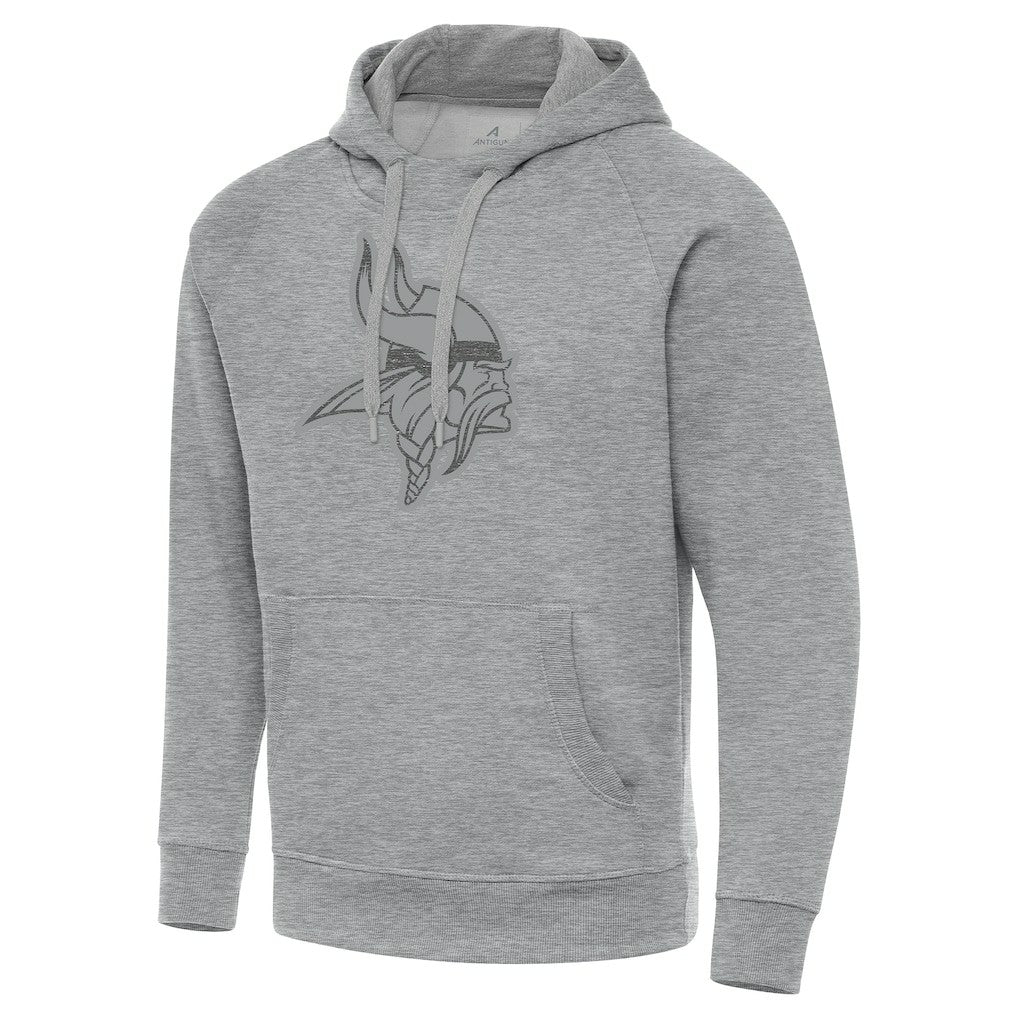 Minnesota Vikings Antigua Victory Hoodie - Heather Gray Hoodies