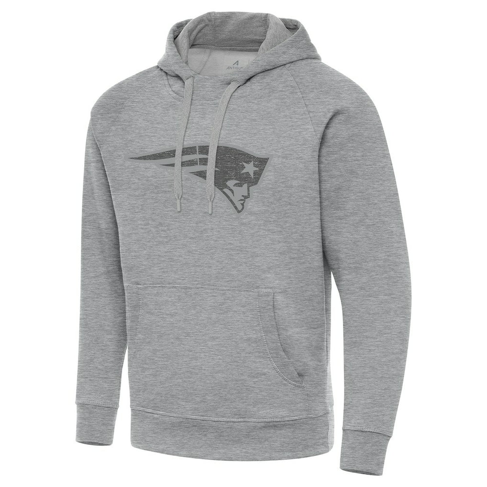 New England Patriots Antigua Victory Hoodie - Heather Gray Hoodies