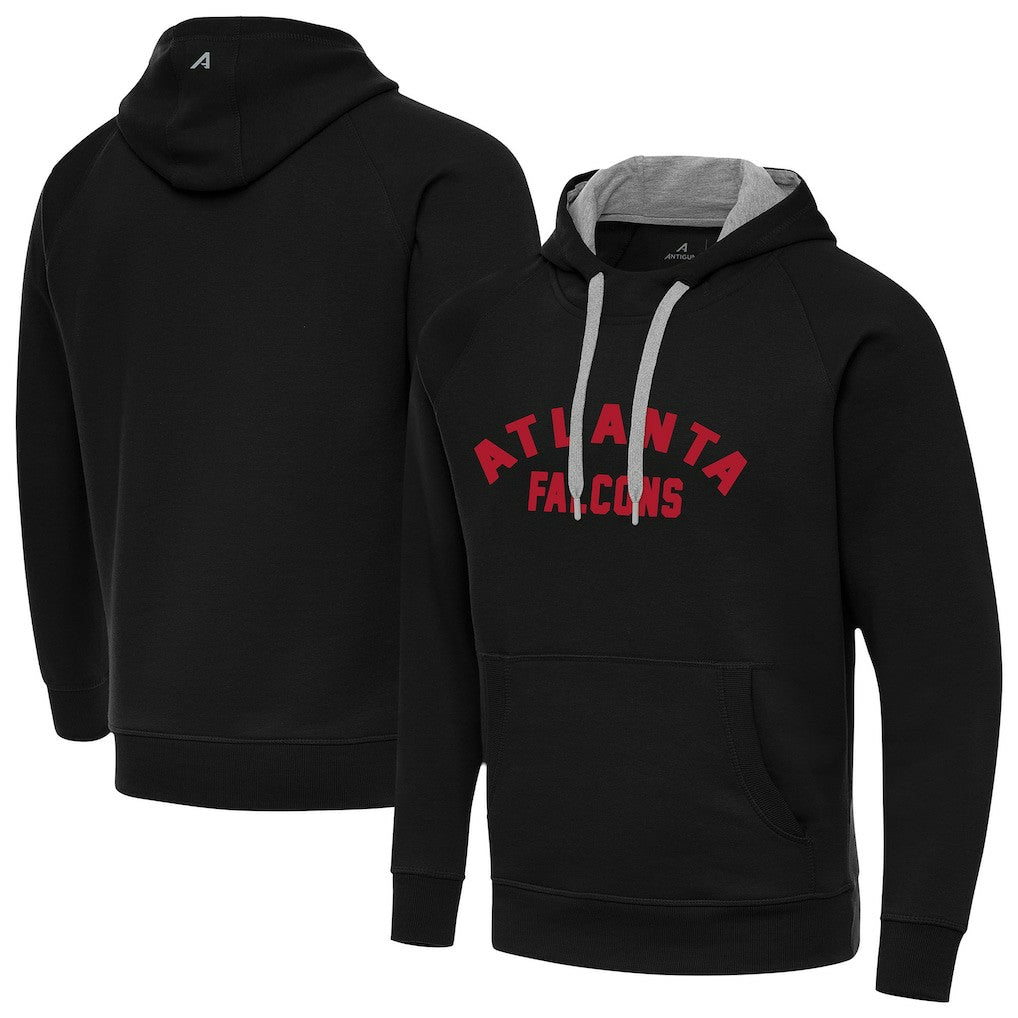 Atlanta Falcons Antigua Victory Hoodie - Black Hoodies