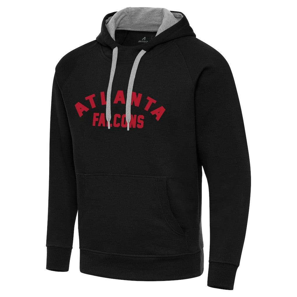 Atlanta Falcons Antigua Victory Hoodie - Black Hoodies