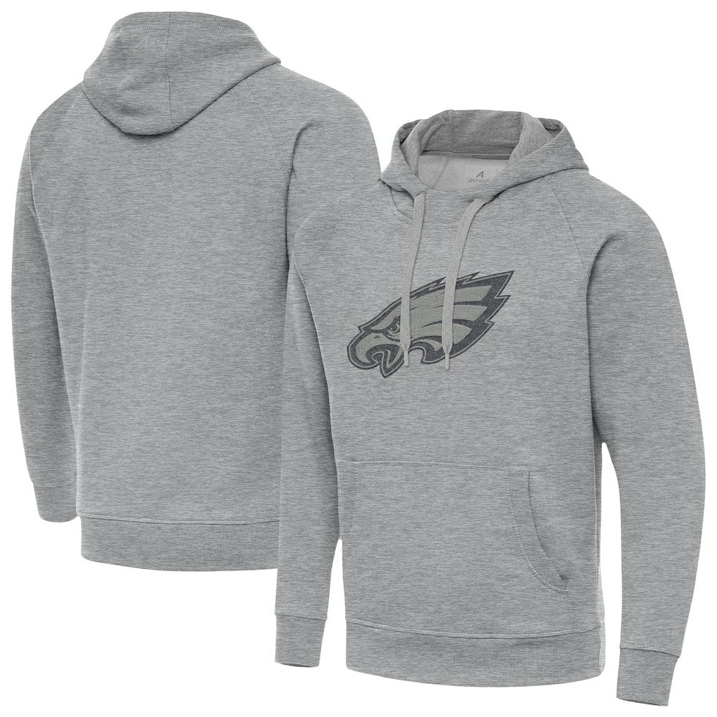 Philadelphia Eagles Antigua Victory Hoodie - Heather Gray Hoodies