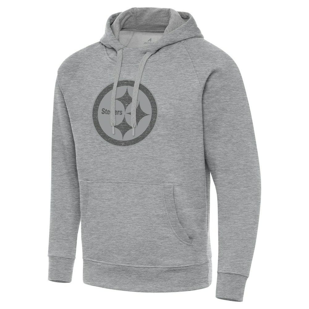 Pittsburgh Steelers Antigua Victory Hoodie - Heather Gray Hoodies