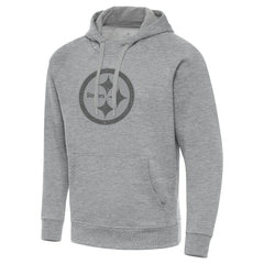 Pittsburgh Steelers Antigua Victory Hoodie - Heather Gray Hoodies