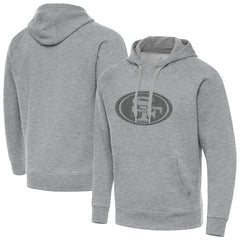 San Francisco 49ers Antigua Victory Hoodie - Heather Gray Hoodies