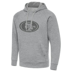San Francisco 49ers Antigua Victory Hoodie - Heather Gray Hoodies