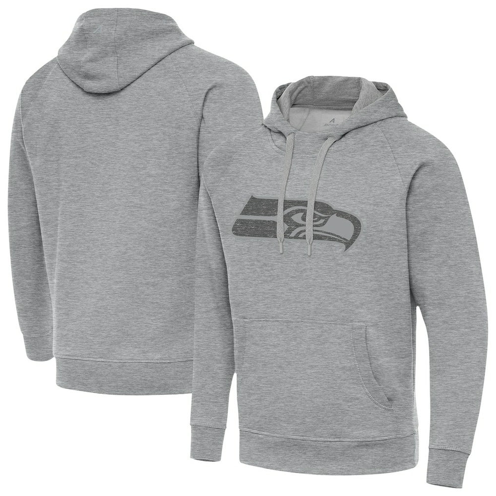 Seattle Seahawks Antigua Victory Hoodie - Heather Gray Hoodies