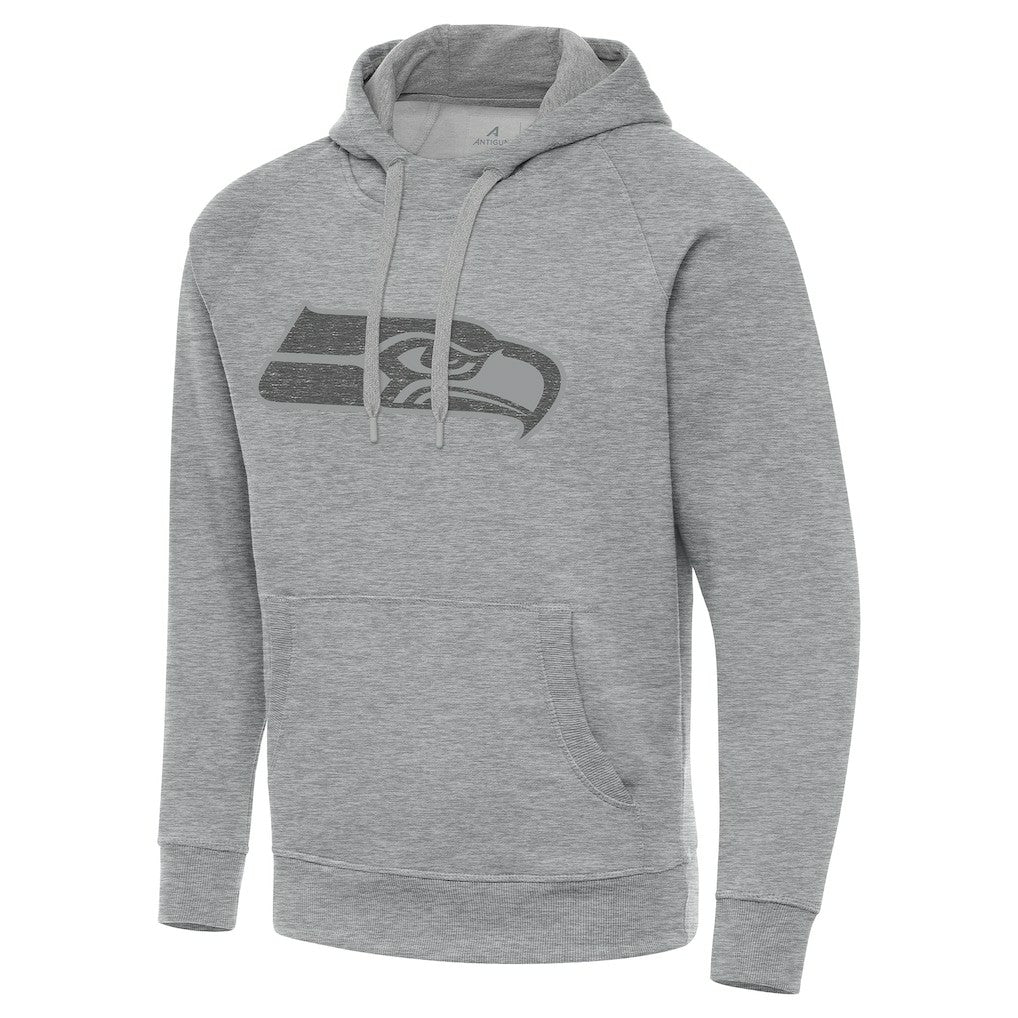 Seattle Seahawks Antigua Victory Hoodie - Heather Gray Hoodies