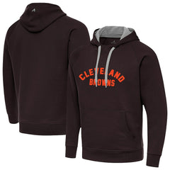 Cleveland Browns Antigua Victory Hoodie - Brown Hoodies