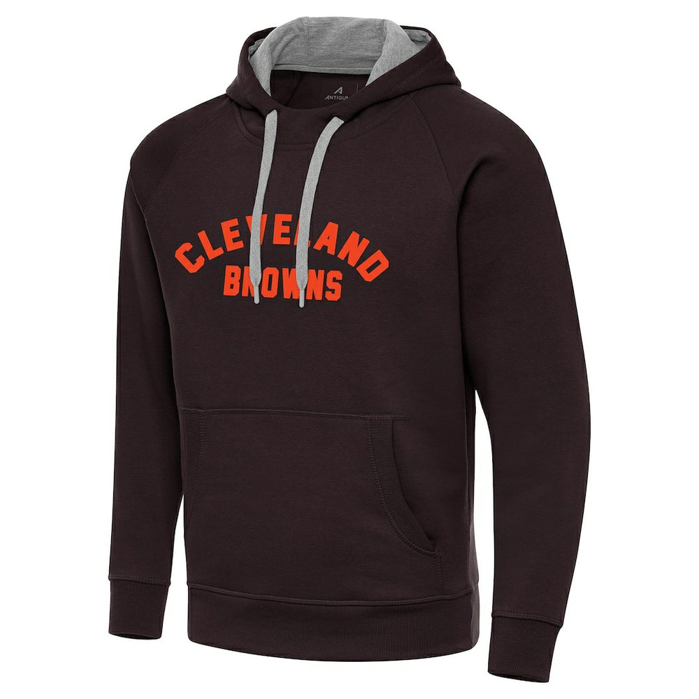Cleveland Browns Antigua Victory Hoodie - Brown Hoodies