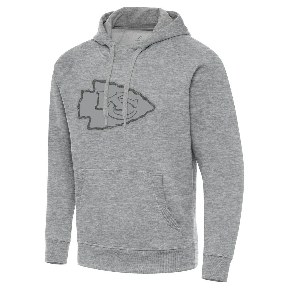 Kansas City Chiefs Antigua Victory Hoodie - Heather Gray Hoodies