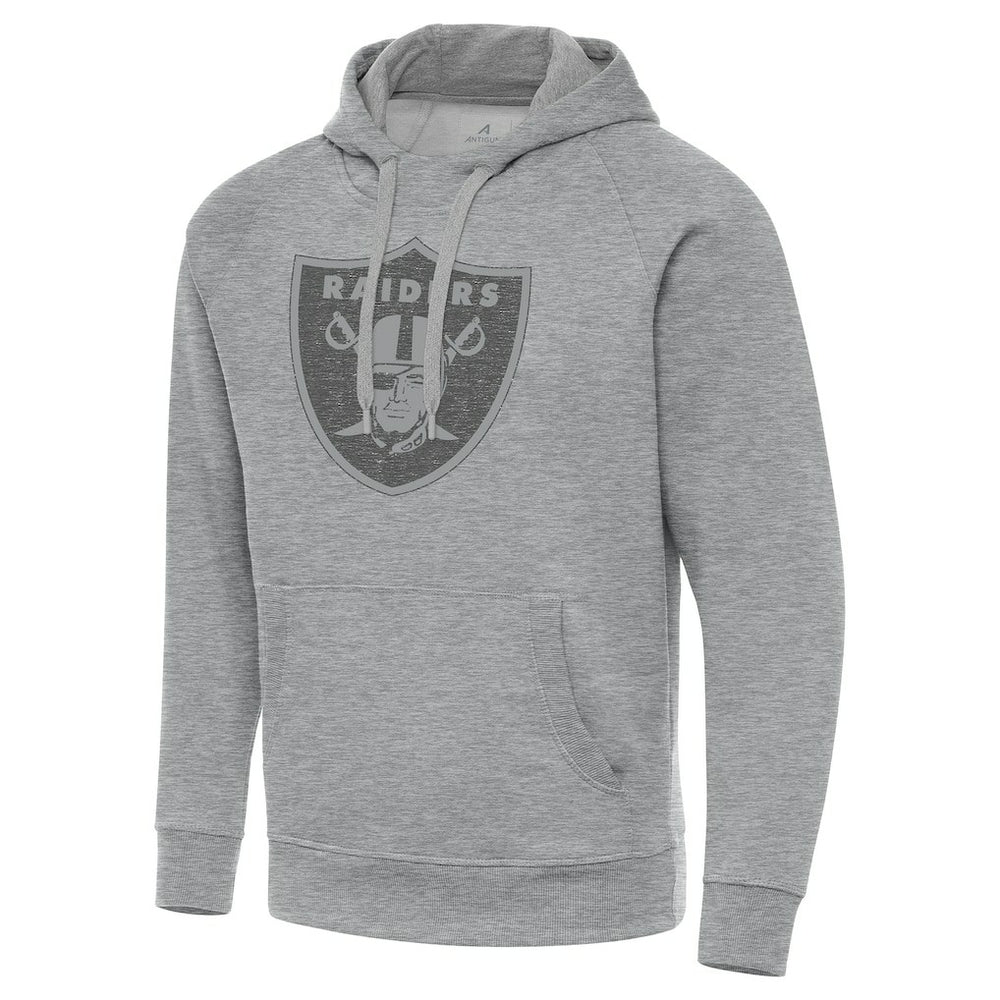 Las Vegas Raiders Antigua Victory Hoodie - Heather Gray Hoodies