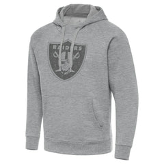 Las Vegas Raiders Antigua Victory Hoodie - Heather Gray Hoodies