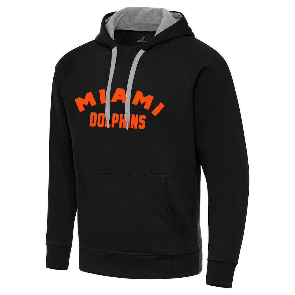 Miami Dolphins Antigua Victory Hoodie - Black Hoodies