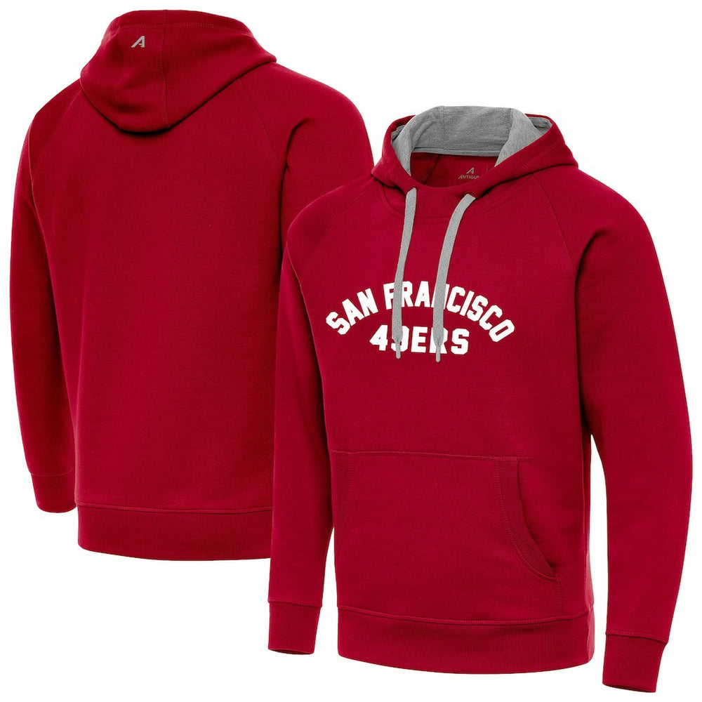 San Francisco 49ers Antigua Victory Hoodie - Scarlet Hoodies