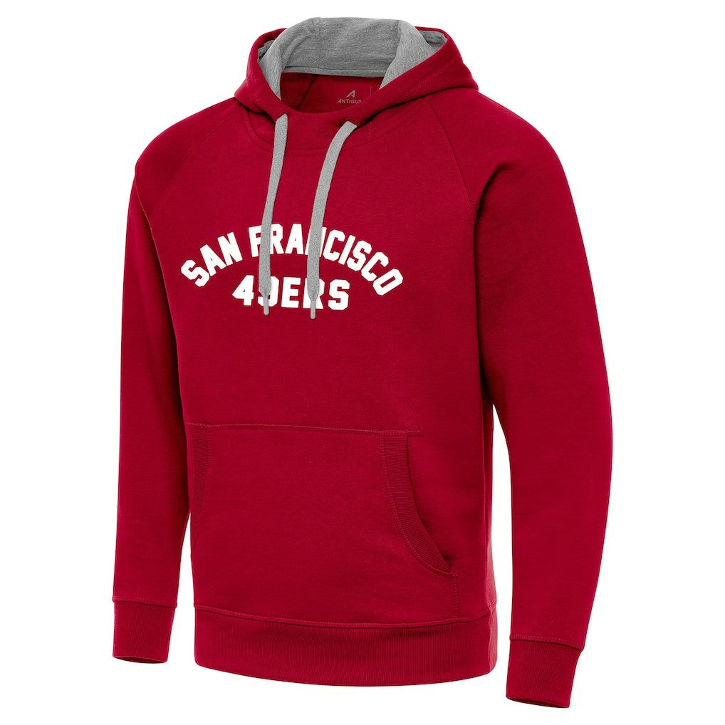 San Francisco 49ers Antigua Victory Hoodie - Scarlet Hoodies