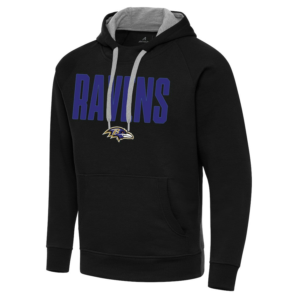 Baltimore Ravens Antigua Victory Hoodie - Black Hoodies