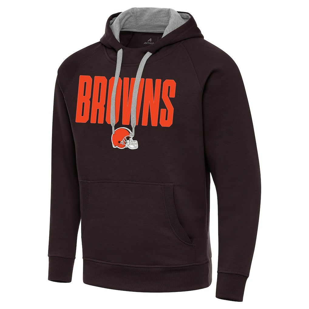 Cleveland Browns Antigua Victory Hoodie - Brown Hoodies