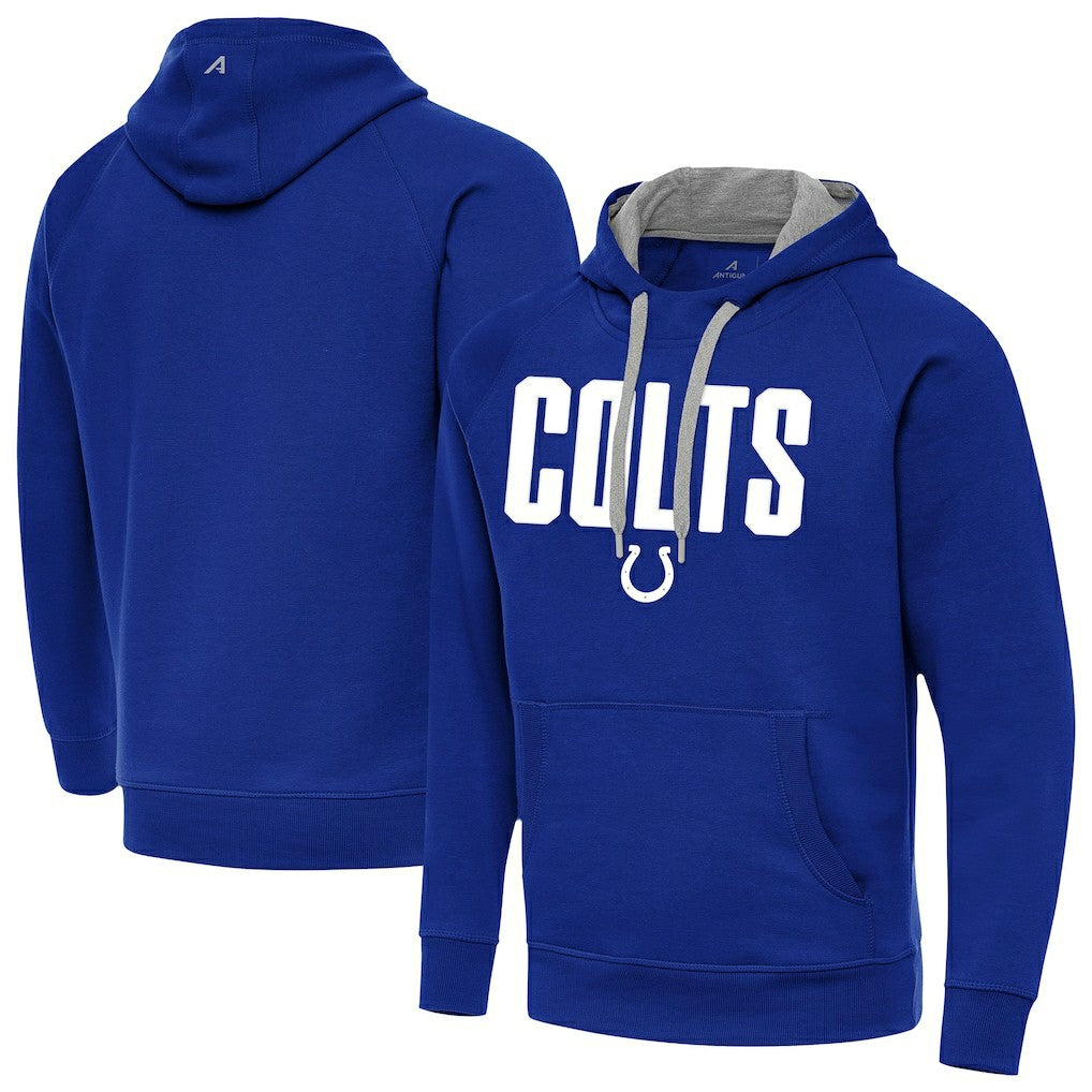 Indianapolis Colts Antigua Victory Hoodie - Royal Hoodies