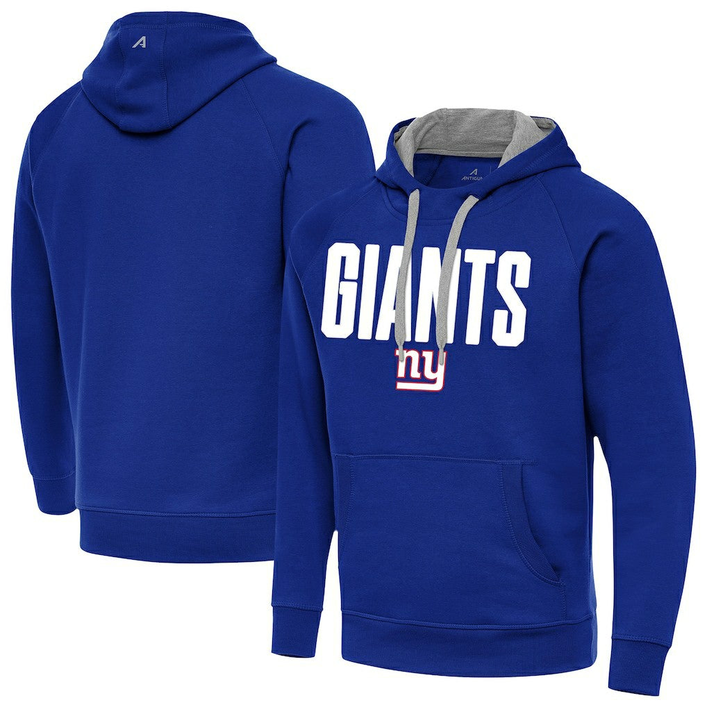 New York Giants Antigua Victory Hoodie - Royal Hoodies