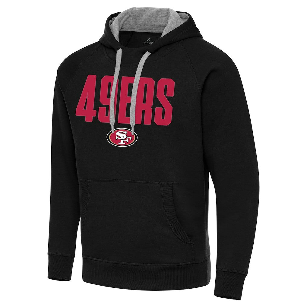 San Francisco 49ers Antigua Victory Hoodie - Black Hoodies
