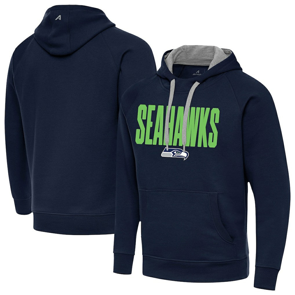 Seattle Seahawks Antigua Victory Hoodie - Navy Hoodies