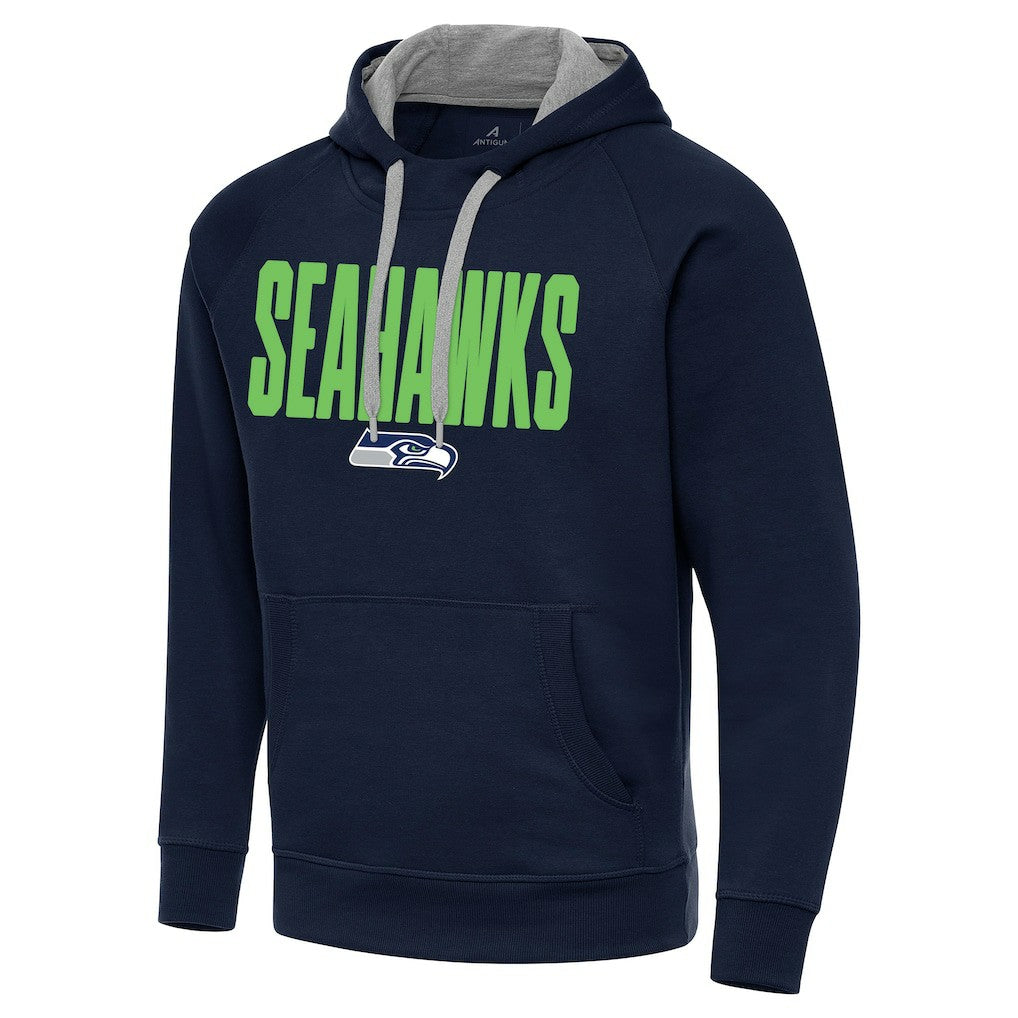 Seattle Seahawks Antigua Victory Hoodie - Navy Hoodies
