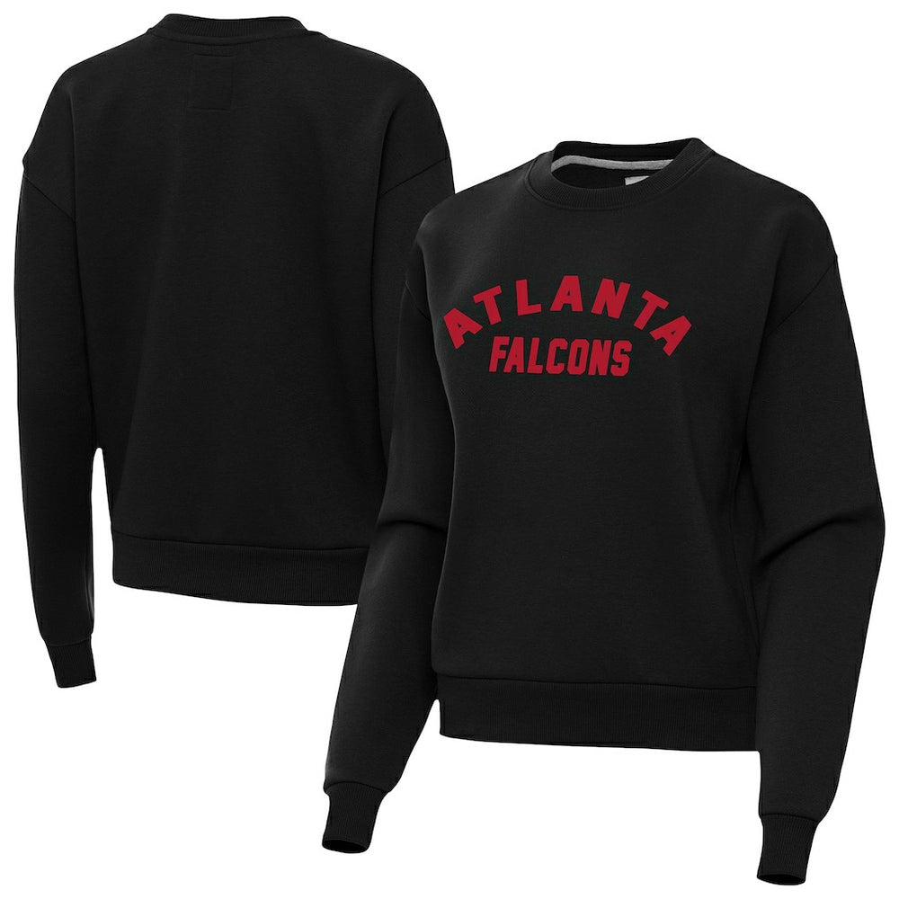 Atlanta Falcons Antigua Women's Victory Sweatshirt - Black Sweatshirts