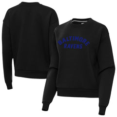 Baltimore Ravens Antigua Women's Victory Sweatshirt - Black Sweatshirts