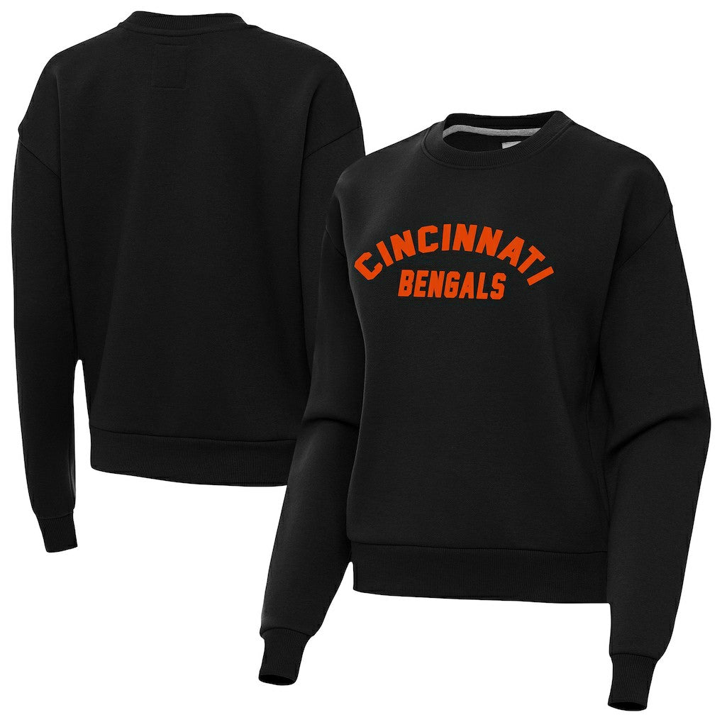 Cincinnati Bengals Antigua Women's Victory Sweatshirt - Black Sweatshirts