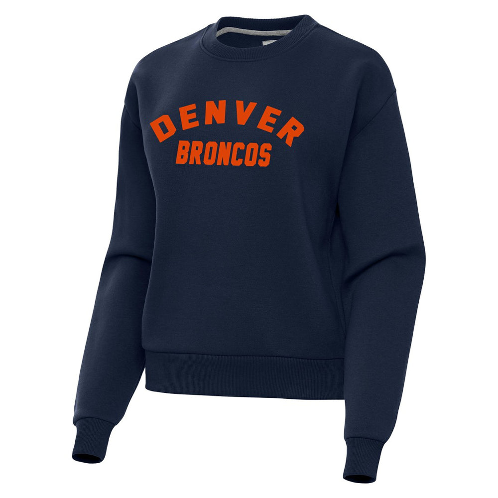 Denver Broncos Antigua Women's Victory Sweatshirt - Navy Sweatshirts