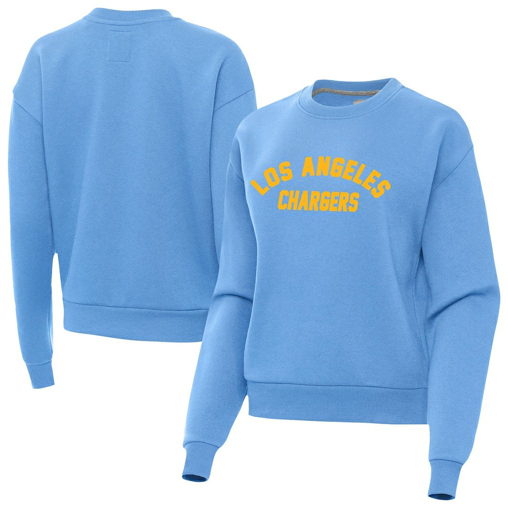 Los Angeles Chargers Antigua Women's Victory Sweatshirt - Powder Blue Sweatshirts