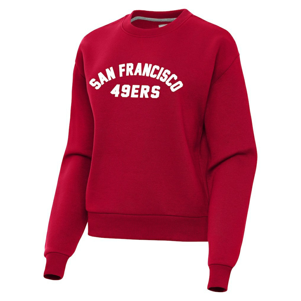 San Francisco 49ers Antigua Women's Victory Sweatshirt - Scarlet Sweatshirts