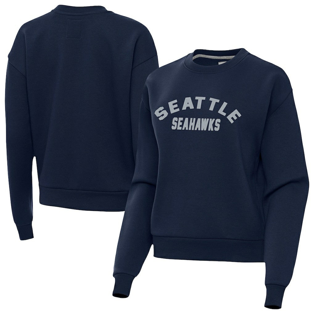 Seattle Seahawks Antigua Women's Victory Sweatshirt - Navy Sweatshirts