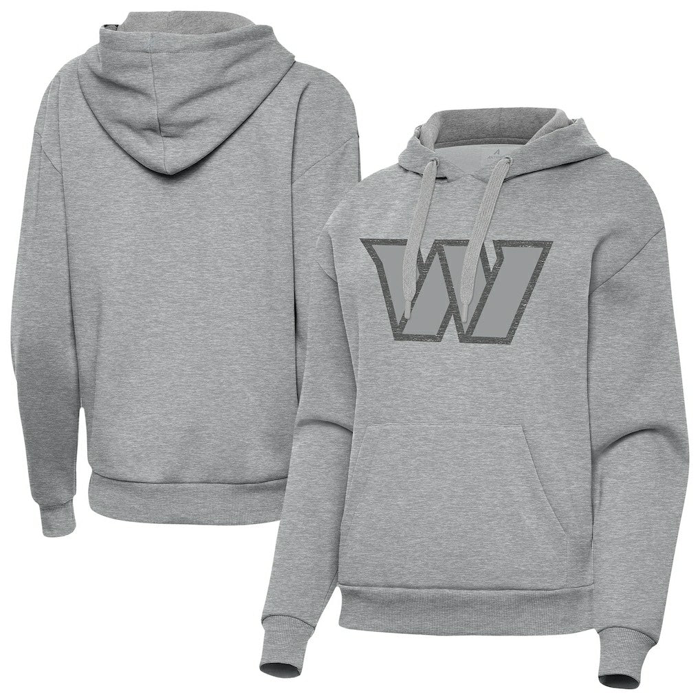 Washington Commanders Antigua Women's Victory Hoodie - Heather Gray Hoodies