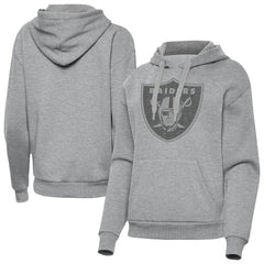 Las Vegas Raiders Antigua Women's Victory Hoodie - Heather Gray Hoodies