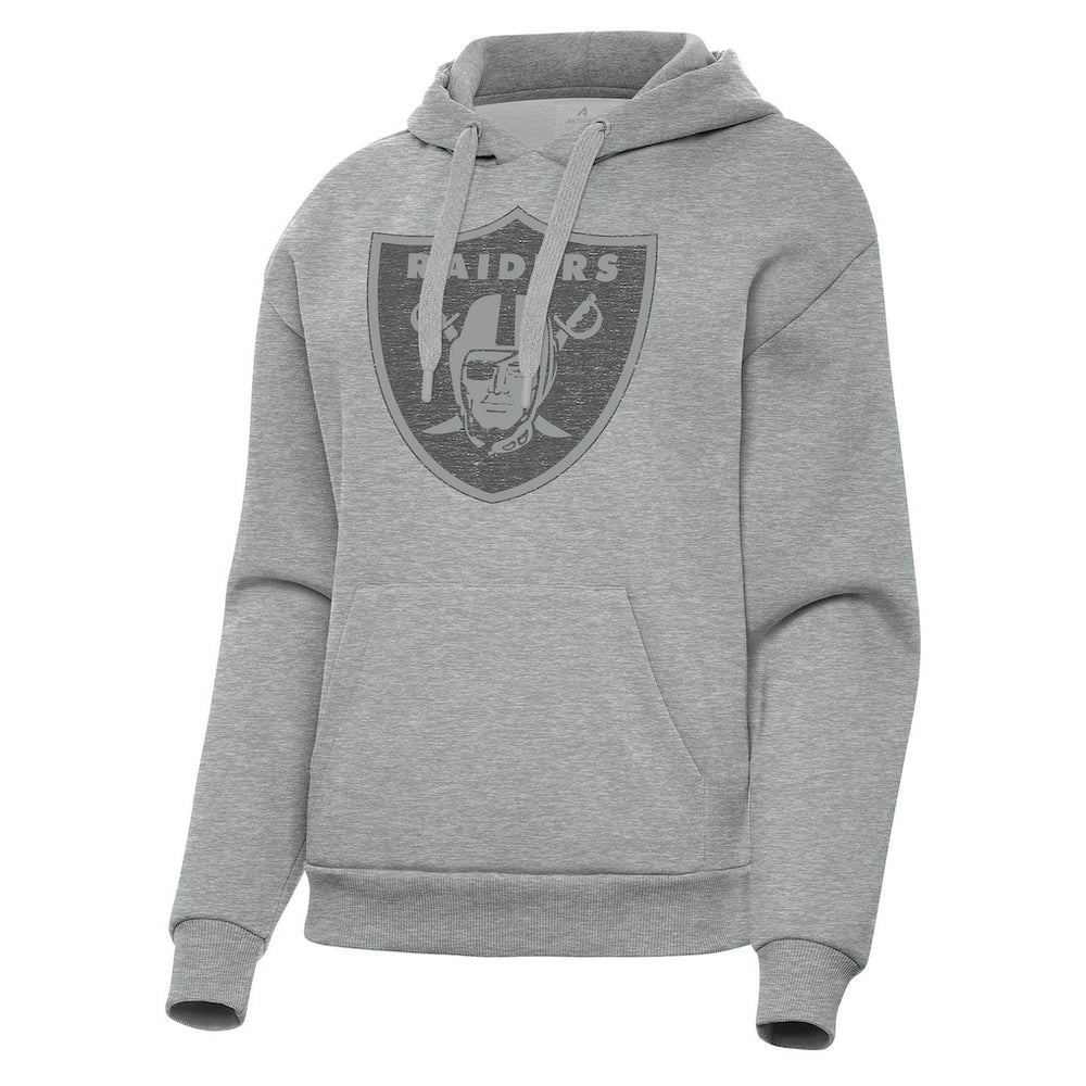 Las Vegas Raiders Antigua Women's Victory Hoodie - Heather Gray Hoodies