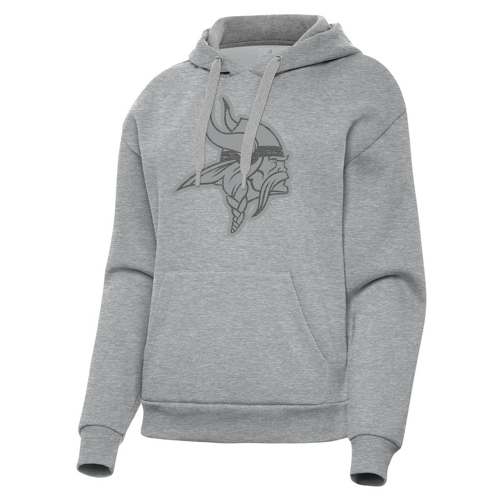 Minnesota Vikings Antigua Women's Victory Hoodie - Heather Gray Hoodies