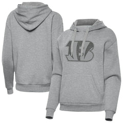 Cincinnati Bengals Antigua Women's Victory Hoodie - Heather Gray Hoodies
