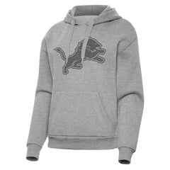 Detroit Lions Antigua Women's Victory Hoodie - Heather Gray Hoodies
