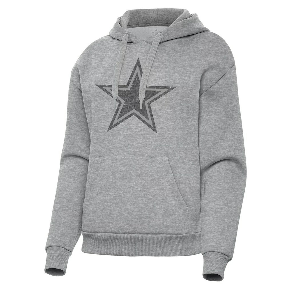 Dallas Cowboys Antigua Women's Victory Hoodie - Heather Gray Hoodies